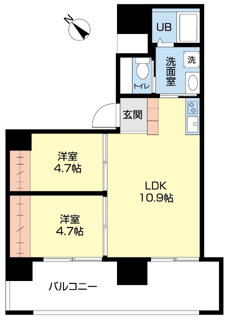 仮）尾上町新築マンションの間取り