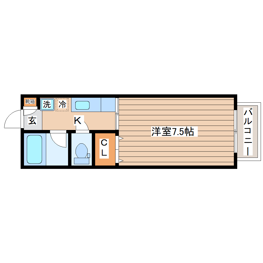 クレスト長町南の間取り