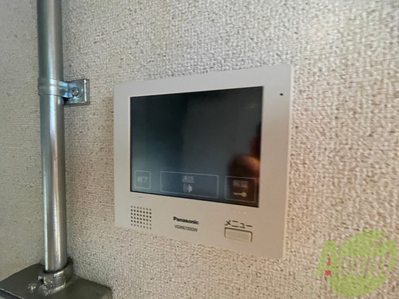 セキュリティ　インターホンで来客確認ができます。安心ですね。