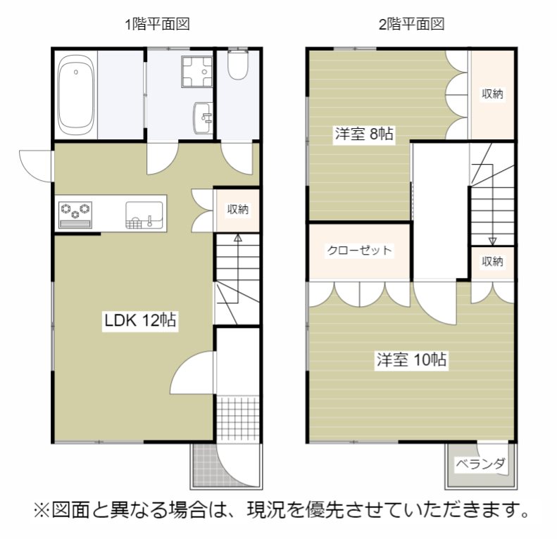 北九州市八幡東区茶屋町のアパートの間取り