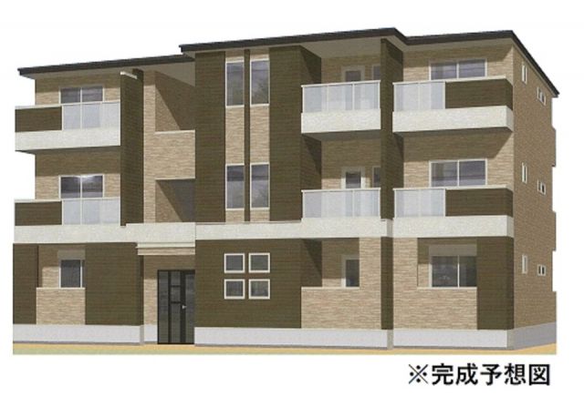 【堺市北区長曽根町のアパートの建物外観】