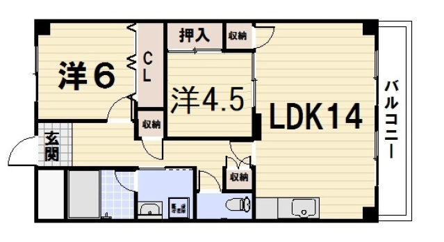 エリセオびわ湖の間取り