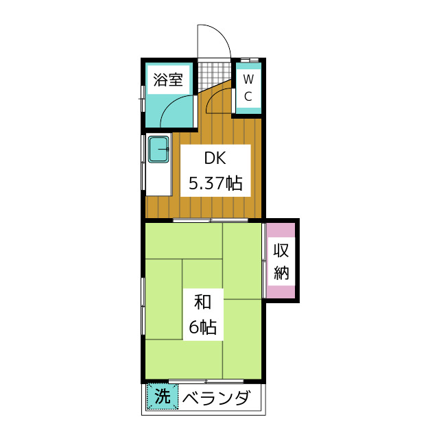 コーポ荒井の間取り