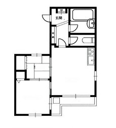 豊中市服部西町のマンションの間取り