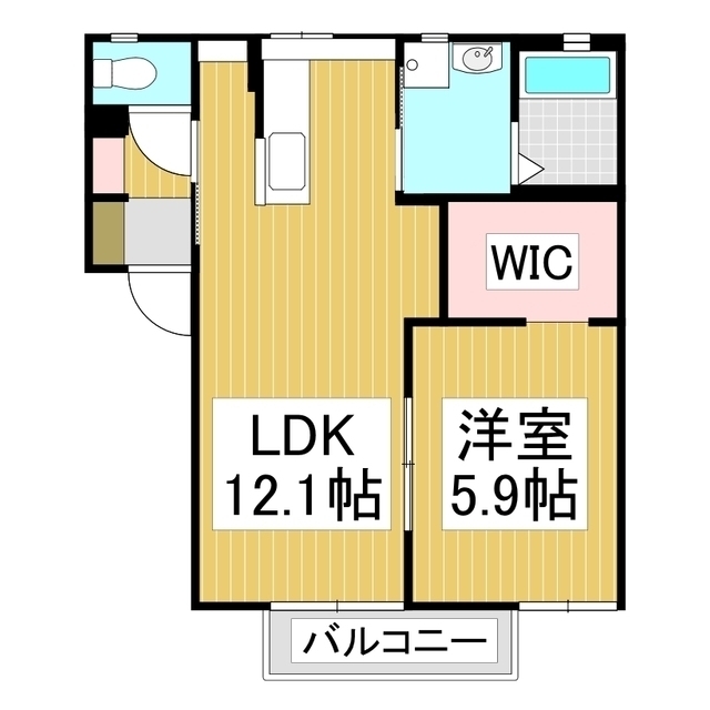 レーベンＡの間取り