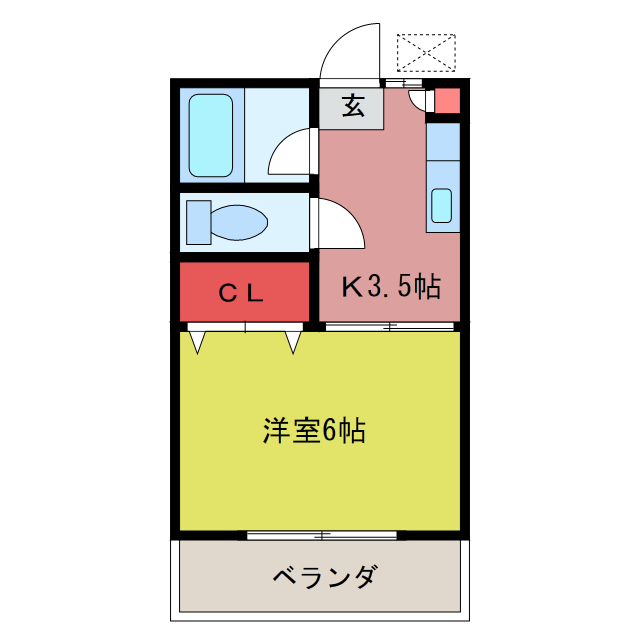 第２田辺コーポの間取り