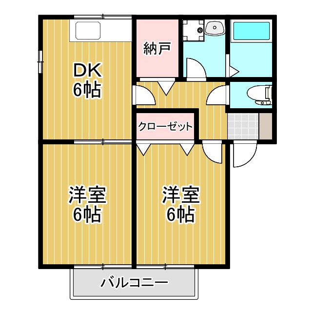 グランシードかすやIIの間取り