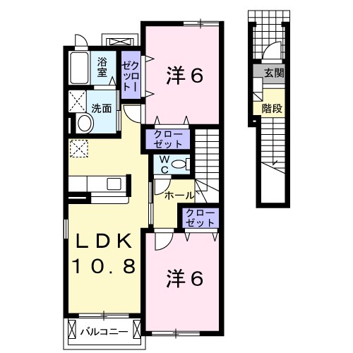 ドミール　Ｄ棟の間取り