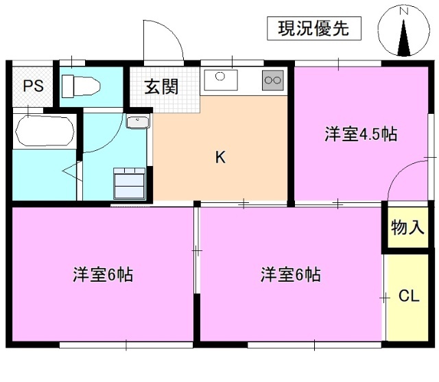 桜ハイツの間取り