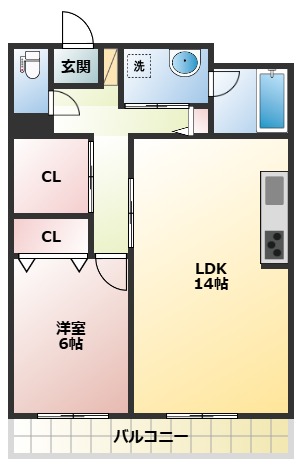丸富ハイツ国母_間取り_0