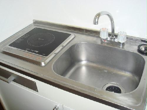 キッチン　安心の電気コンロ♪