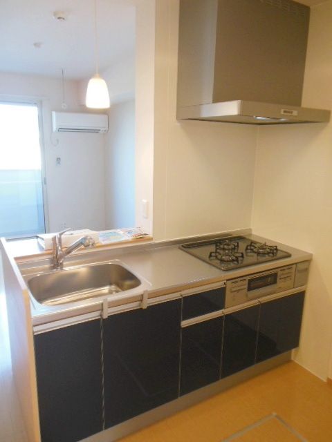 キッチン　★ガスコンロ３口のシステム・カウンターキッチン★