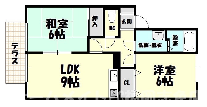 糟屋郡久山町大字山田のアパートの間取り