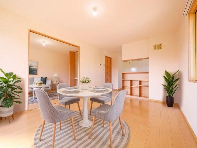 居室・リビング　CGで家具等を配置したもので家具等は含まれません