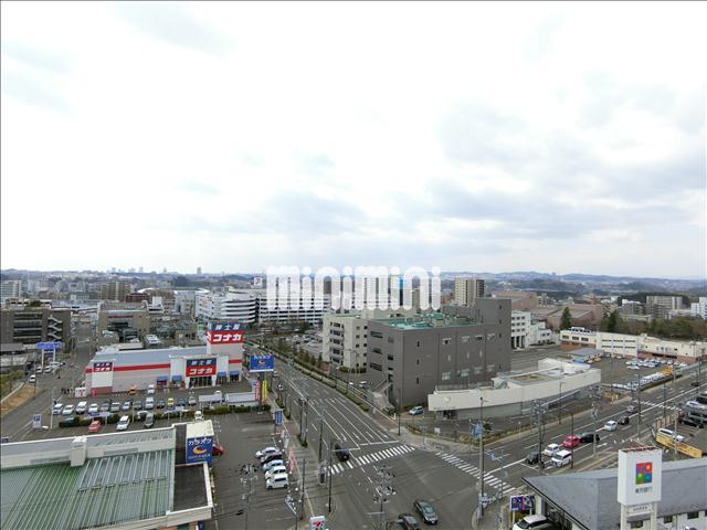 眺望　１０階のお部屋で街並みが一望できます。