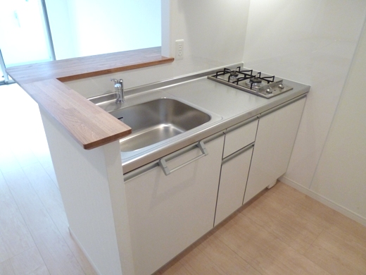 キッチン　カウンターキッチン　※同物件別号室参考写真