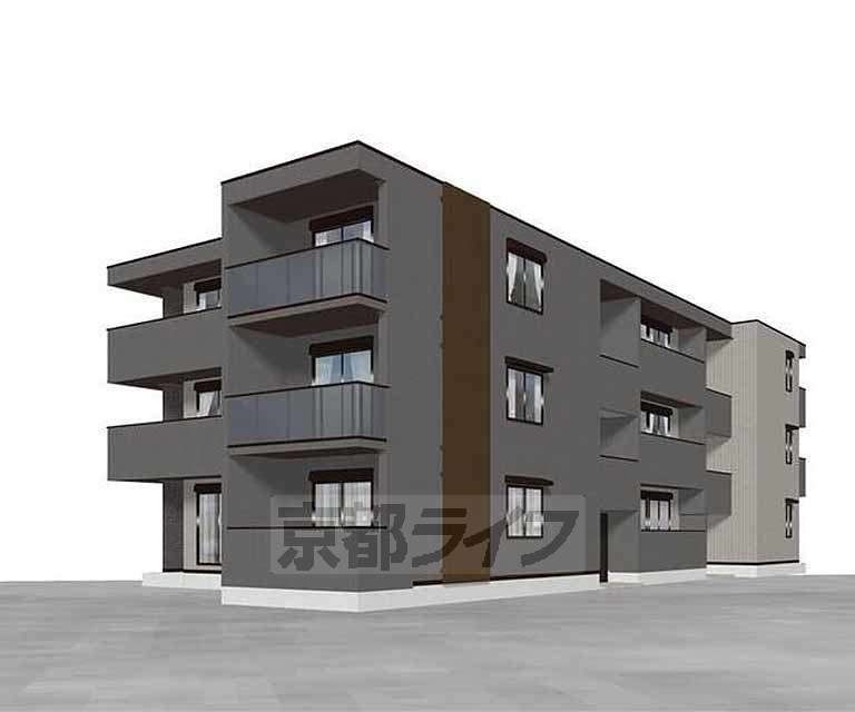 建物外観　予想図、完成予想図です。