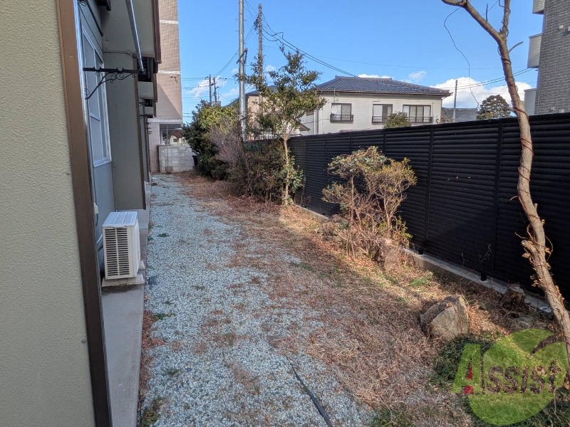 バルコニー　一階のお部屋でバルコニーは有りませんが日当たりはいい感じです