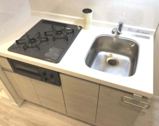 キッチン　★使いやすい二口コンロ、システムキッチン★