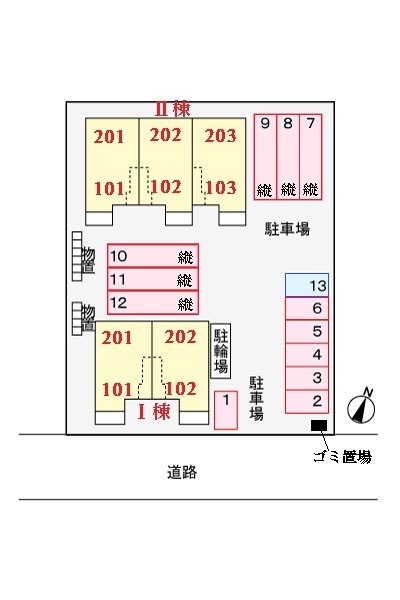 その他設備　駐車場配置図