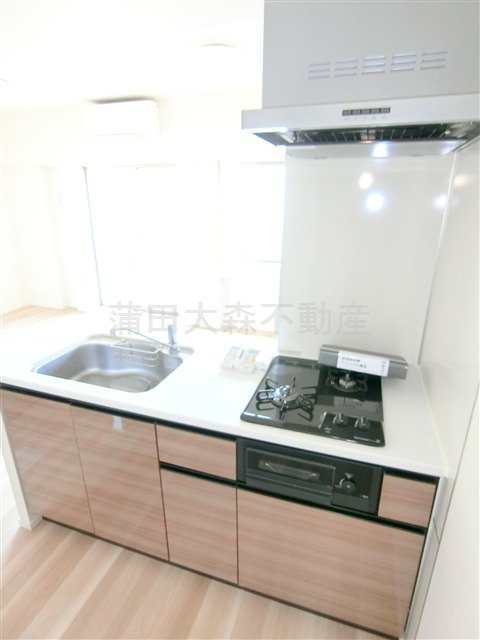 キッチン　2口ガスグリル付システムキッチン