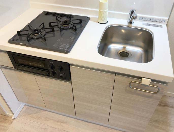 キッチン　★使いやすい2口ガスコンロのシステムキッチン★