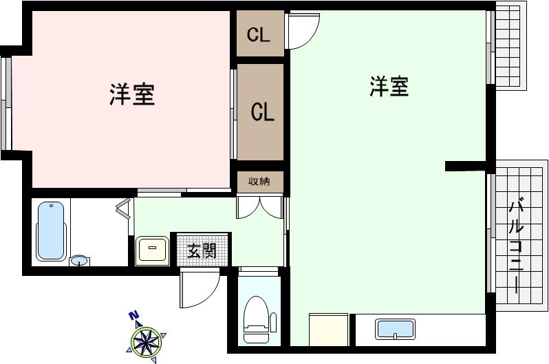 メゾン東町Iの間取り写真