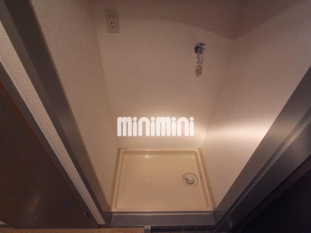 洗面設備　室内洗濯機置場です