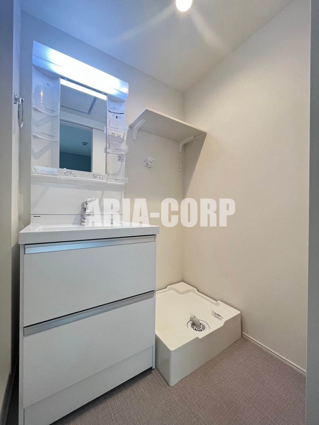 洗面設備　シャンプードレッサー付きの洗面所です！