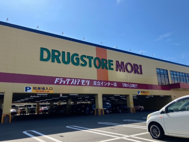 ドラックストア　ドラッグストアモリ足立インター店（ドラッグストア）まで789m