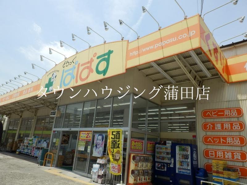 ドラックストア　どらっぐぱぱす下丸子店（ドラッグストア）まで580m