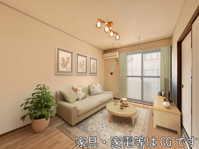 その他部屋・スペース　南側洋室　※家具・家電等はＣＧですが実寸サイズで作成しており