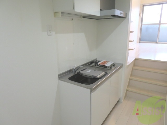 キッチン　キッチンはこちらです。２口ガスコンロが付いております。