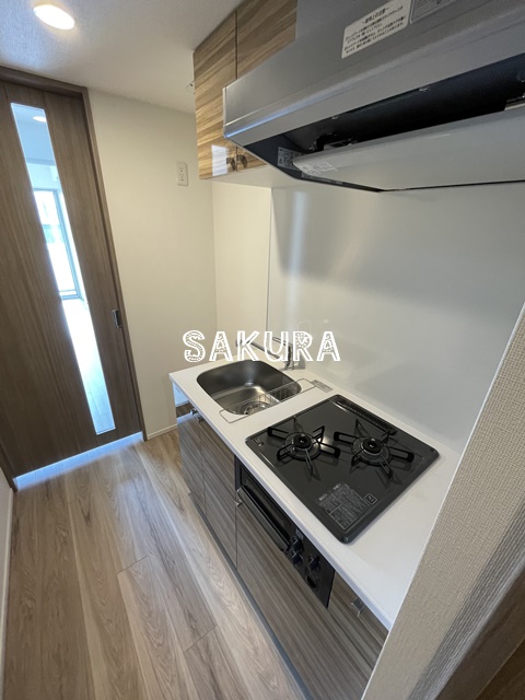 キッチン　グリル付き2口ガスキッチン♪