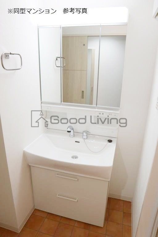 洗面設備　身だしなみもバッチリ