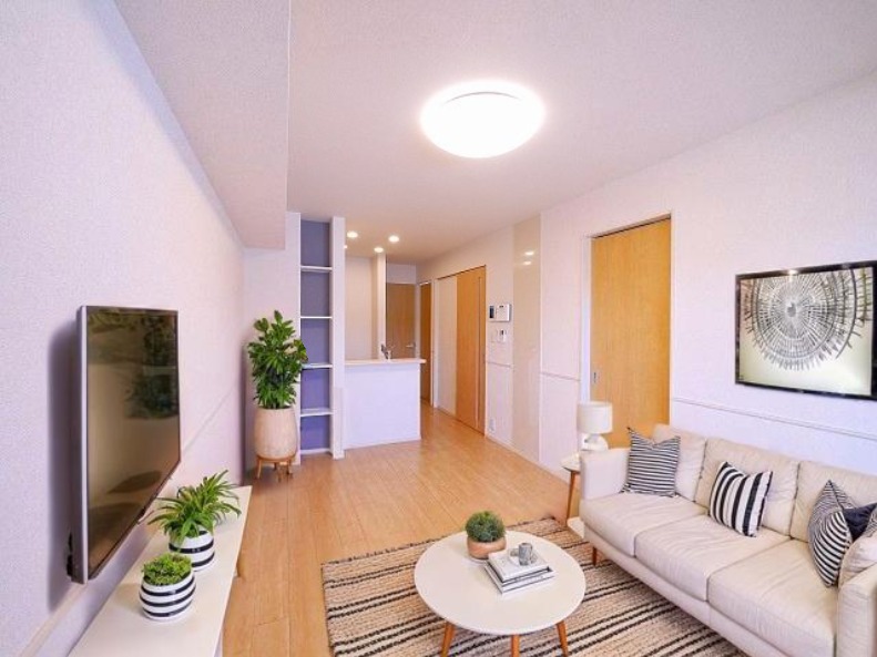 居室・リビング　CGで家具等を配置したもので家具等は含まれません