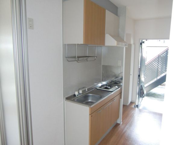 キッチン　ガスコンロ１口付きのキッチン。