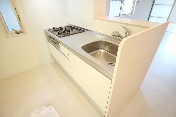 キッチン　ガスコンロ3口で料理好きにもおすすめ！