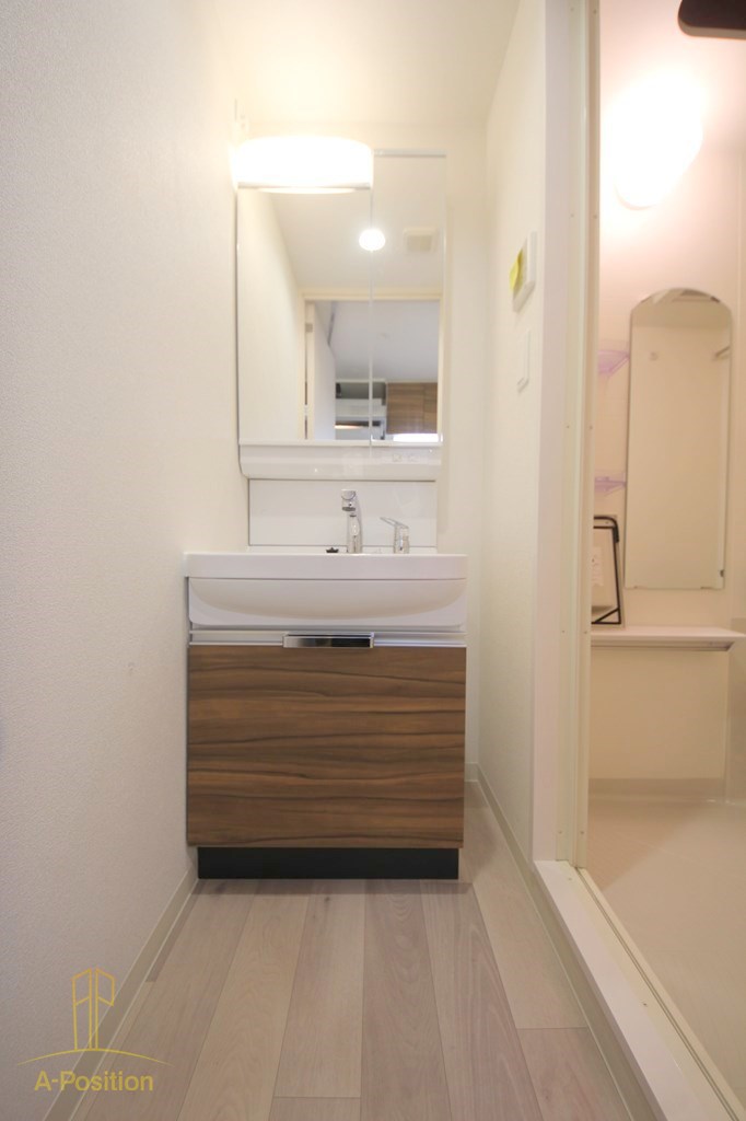 洗面設備　プレサンス松屋町ヴェルデス