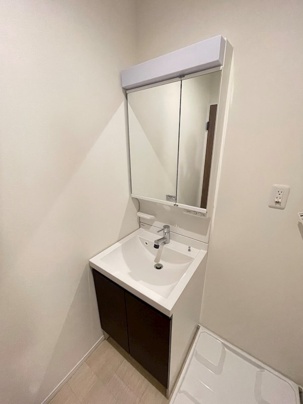 洗面設備　独立洗面化粧台が付いています