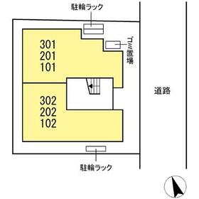 間取り図　配置図です。