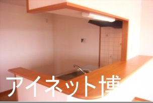 その他設備　カウンターにも物が置けます。