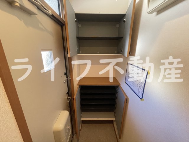 収納　たっぷりとした収納スペースです
