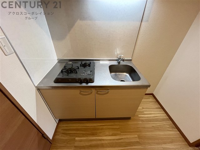 キッチン　2口ガスコンロ付きのシステムキッチン☆