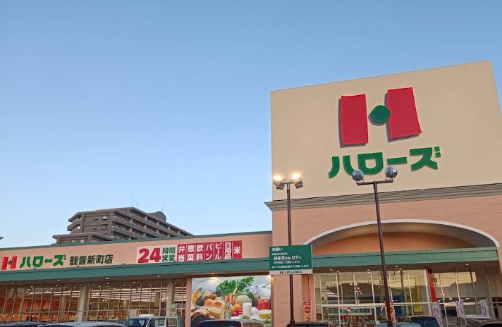 スーパー　ハローズ観音新町店（スーパー）まで389m