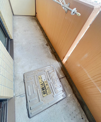 バルコニー　広々としたバルコニーです