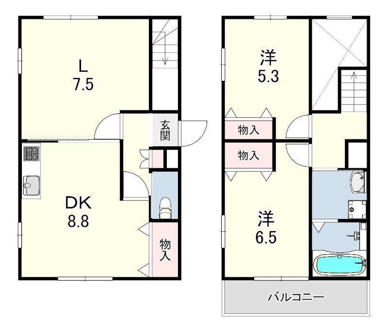 サテライト芦屋船戸町の間取り写真