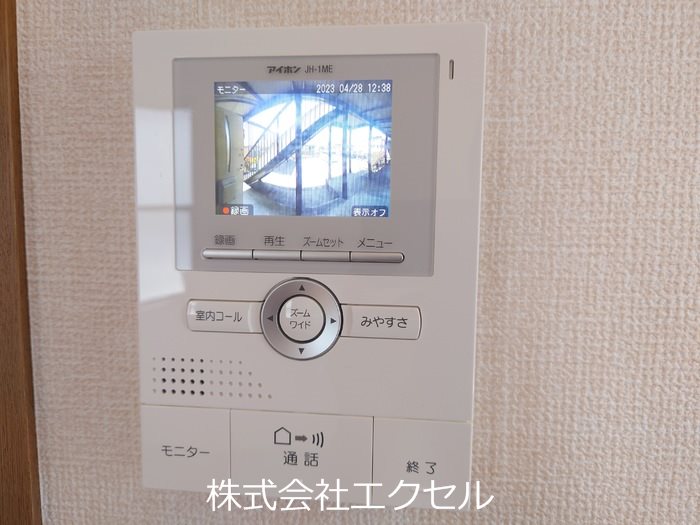 セキュリティ　来訪者の姿を確認できます。