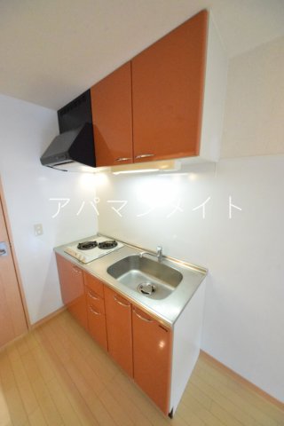 キッチン　ガスコンロ２口付き