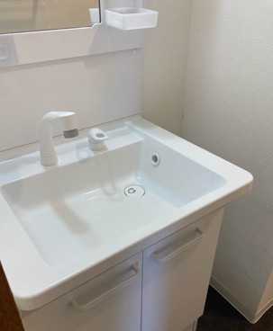 洗面設備　独立洗面です